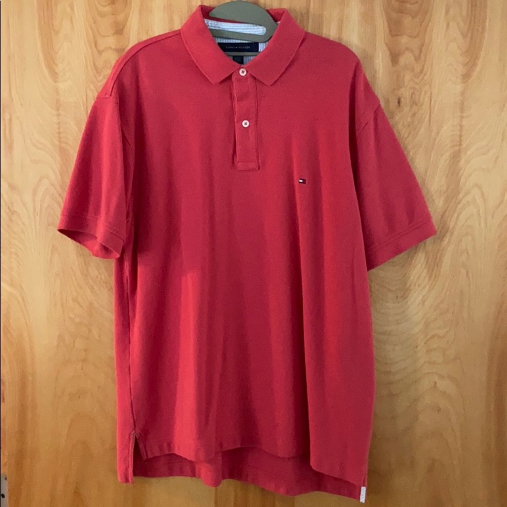 Tommy Hilfiger Polo Short Sleeve Salmon Large